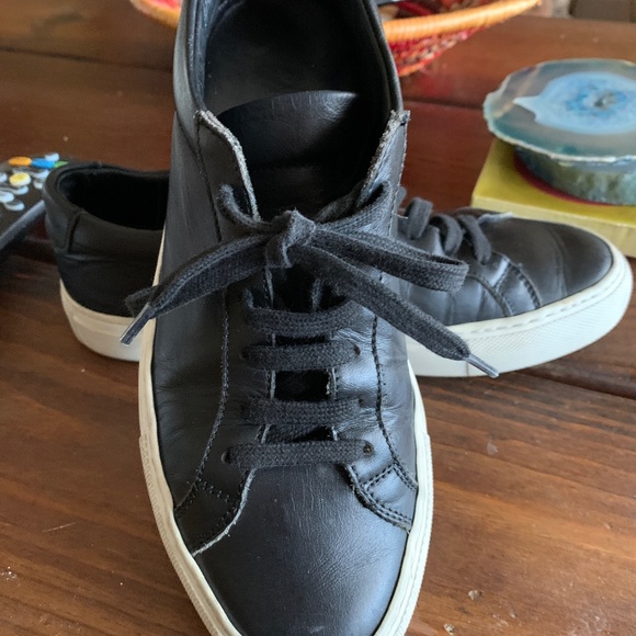 Common Projects Original Achilles Low Black Leather Size 35 - Picture 5 of 9
